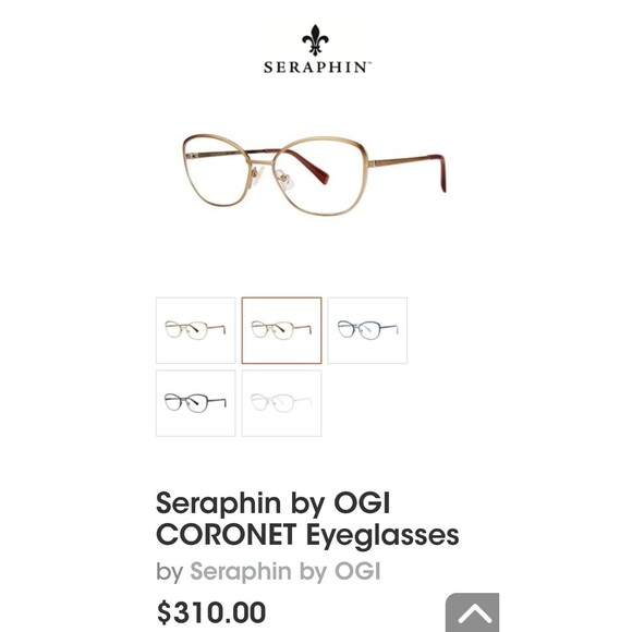 Womens Seraphin Titanium Rose Gold Eyeglasses Frames Never Worn Handmade Japan - Picture 10 of 10